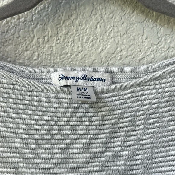 Tommy Bahama Bonita Ottoman Short-Sleeve Sweater in Gray - Picture 4 of 7